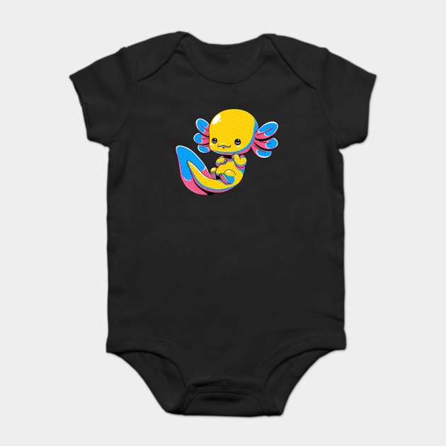 Axolotl Pop Art Baby Bodysuit by GoshWow®